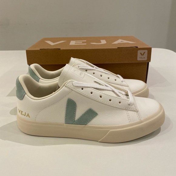 Veja Campo Sneaker Extra White/Matcha Suede sz 39EU/8US New in Box - Picture 4 of 7